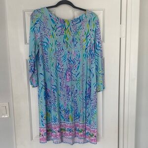 Lilly Pulitzer Pink & Blue Label Strap Top